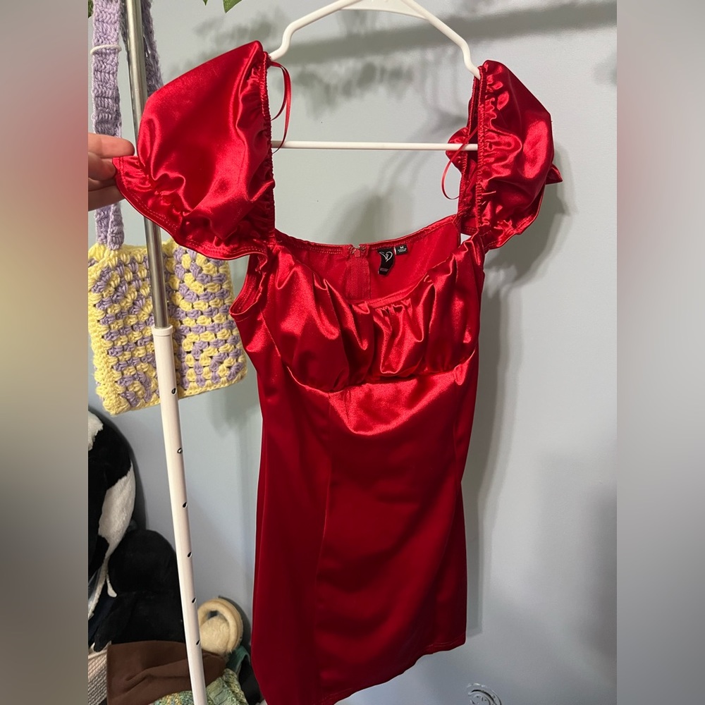 Windsor satin homecoming dress.